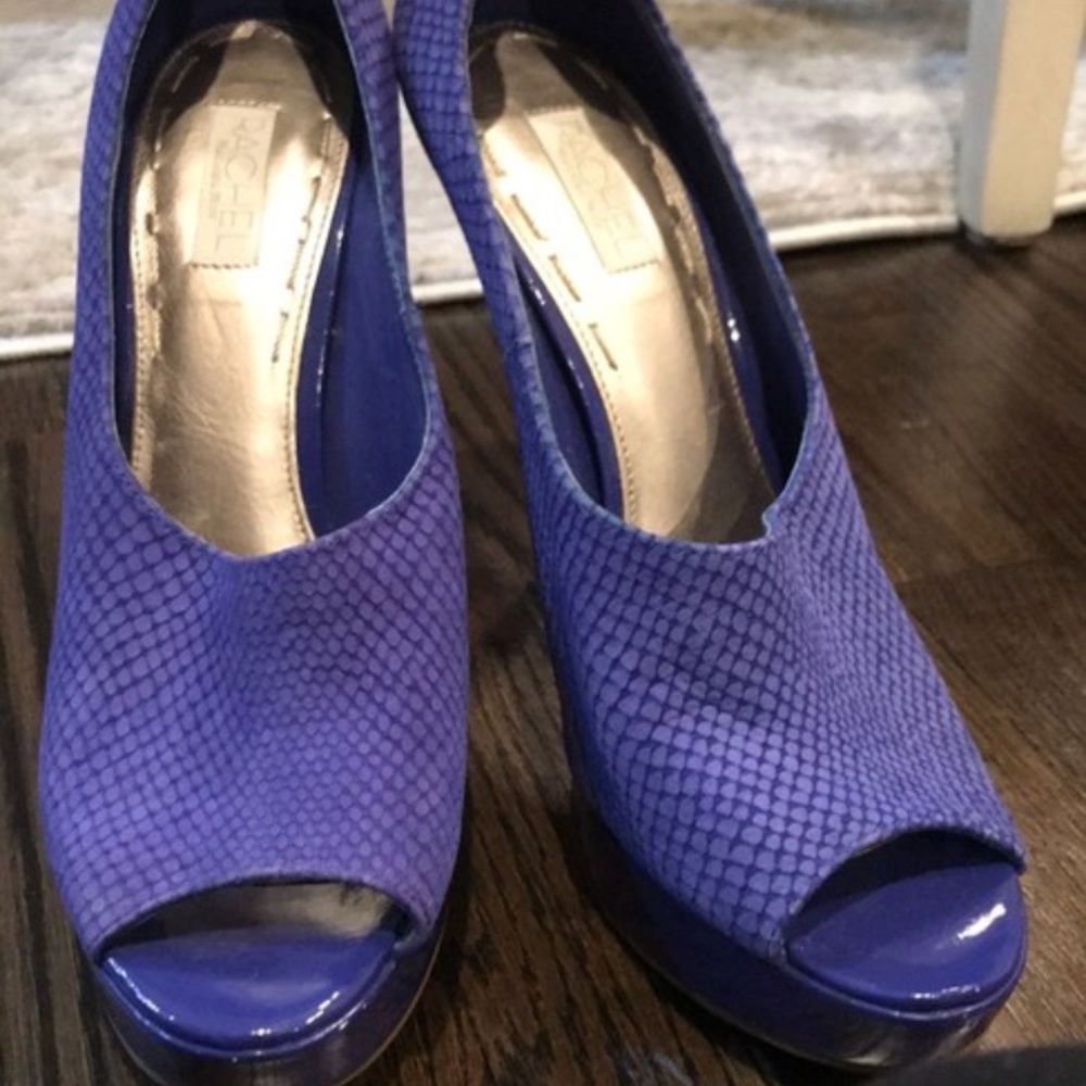 Rachel Roy purple platform stilettos